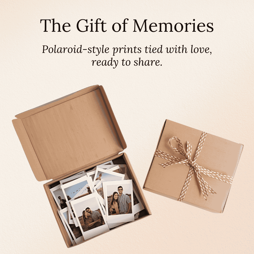 Personalised Classic Magnetic Polaroid Gift Set