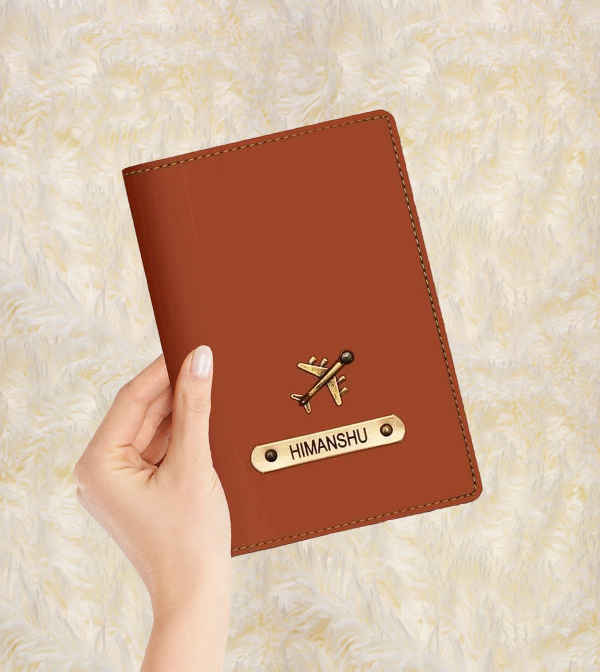 Personalized Name Leather Passport Cover – Premium Gift
