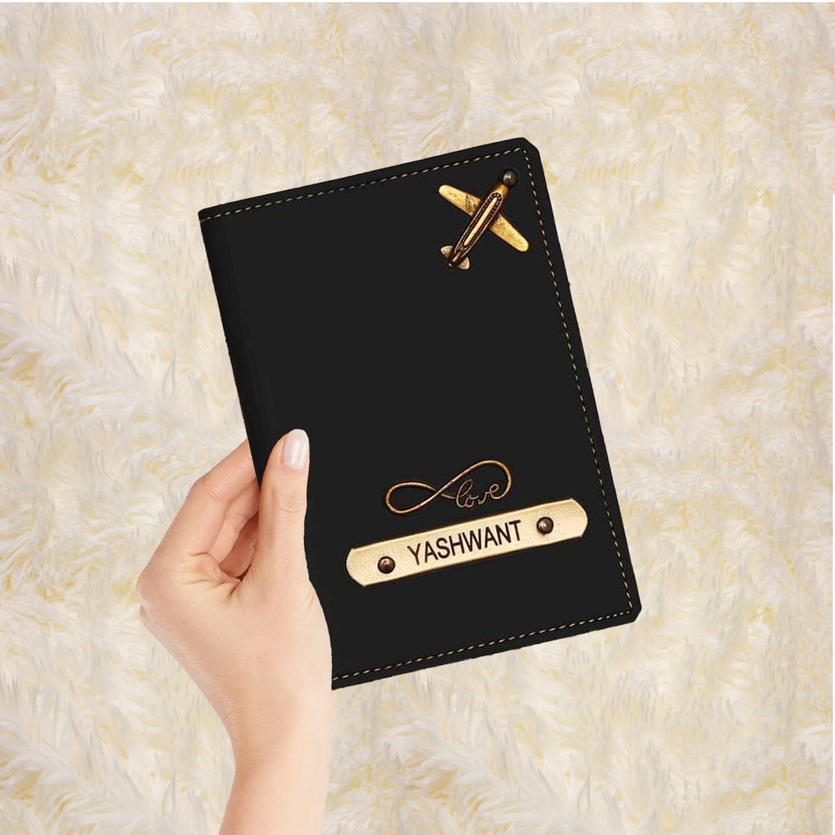 Personalized Name Leather Passport Cover – Premium Gift