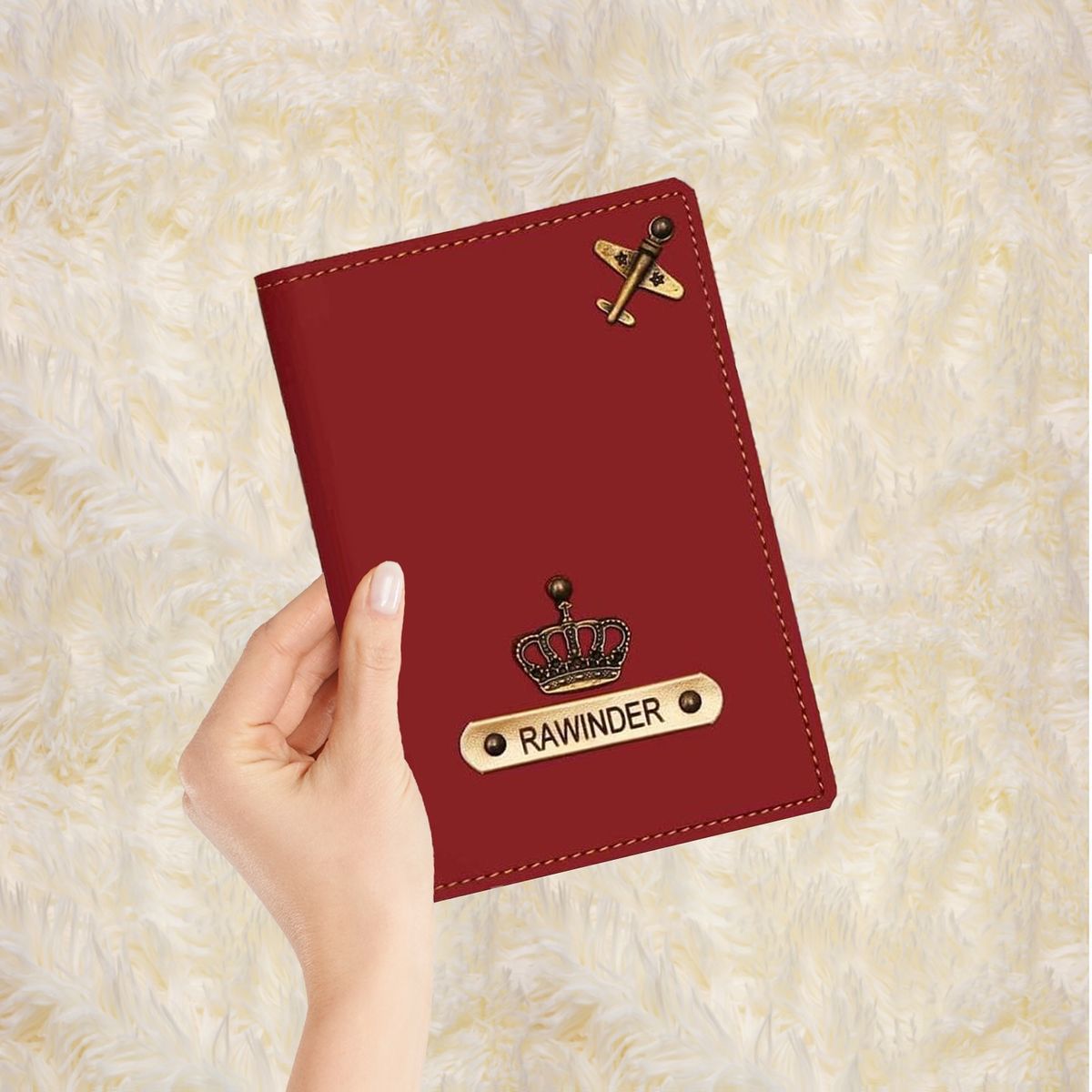 Personalized Name Leather Passport Cover – Premium Gift