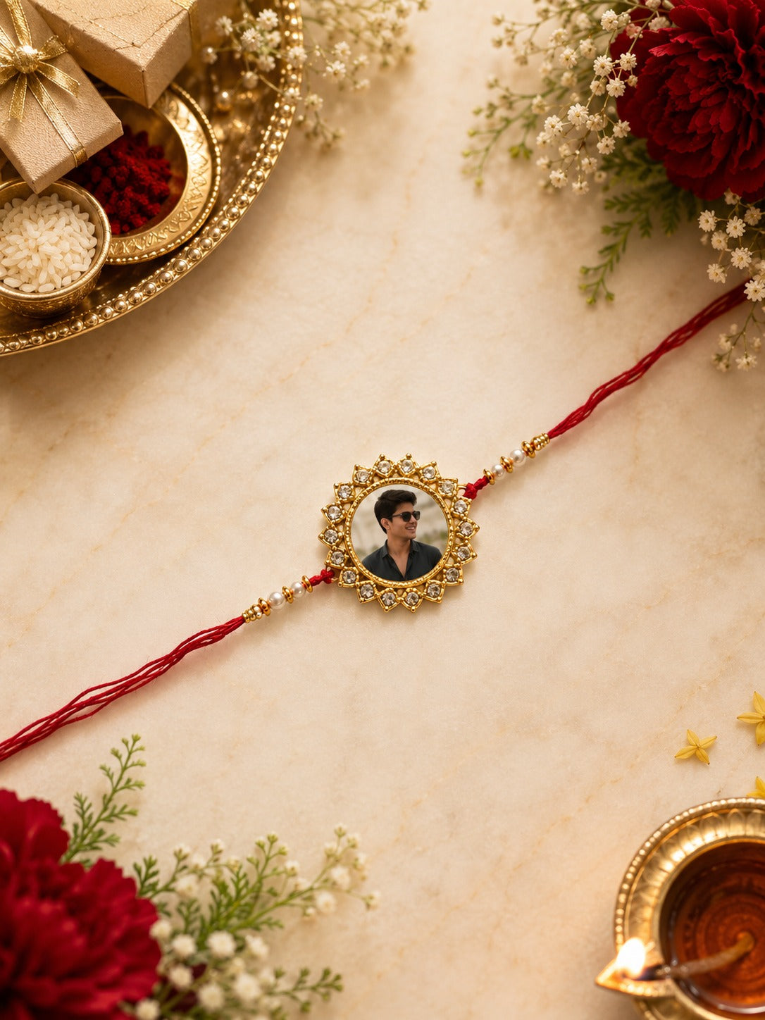Personalized Photo Rakhi for Brother